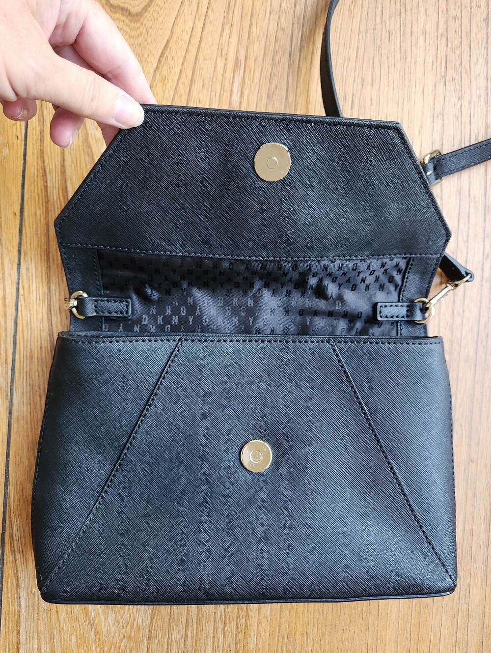 DKNY Black Crossbody Envelope Bag